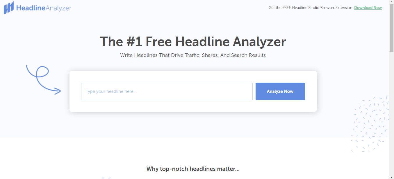 Headline Analyzer tool by Coschedule